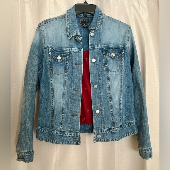Bit & Bridle Denim Jean Jacket Women’s Medium Blue Wash - Picture 1 of 4